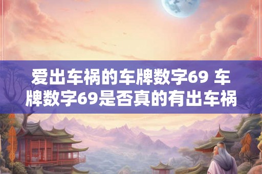 爱出车祸的车牌数字69 车牌数字69是否真的有出车祸的诅咒 爱出车祸的车牌数字69 车牌数字69是否真的有出车祸的诅咒