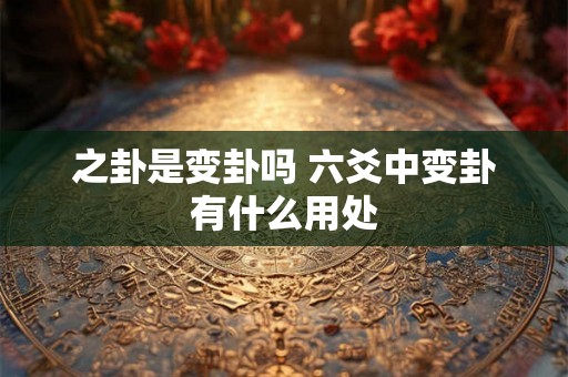 之卦是变卦吗 六爻中变卦有什么用处