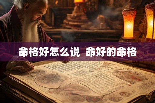 命格好怎么说  命好的命格