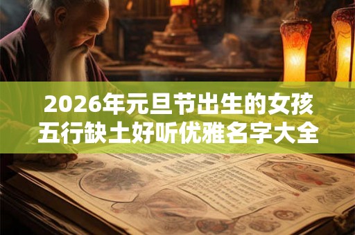 2026年元旦节出生的女孩五行缺土好听优雅名字大全