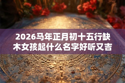 2026马年正月初十五行缺木女孩起什么名字好听又吉利？