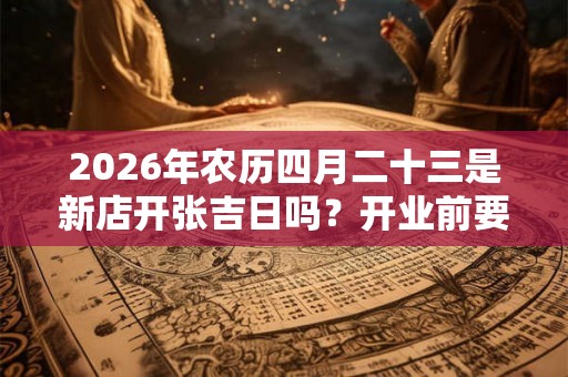 2026年农历四月二十三是新店开张吉日吗?开业前要做好的准备 2026年农历四月二十三是新店开张吉日吗?开业前要做好的准备