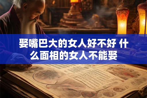 娶嘴巴大的女人好不好 什么面相的女人不能娶
