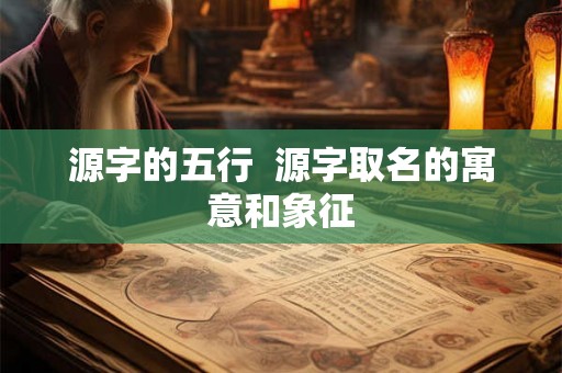 源字的五行 源字取名的寓意和象征 源字的五行 源字取名的寓意和象征