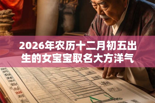 2026年农历十二月初五出生的女宝宝取名大方洋气