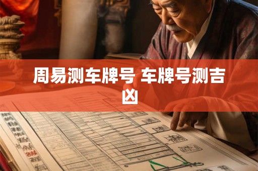 周易测车牌号 车牌号测吉凶