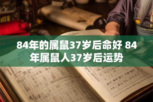 84年的属鼠37岁后命好 84年属鼠人37岁后运势