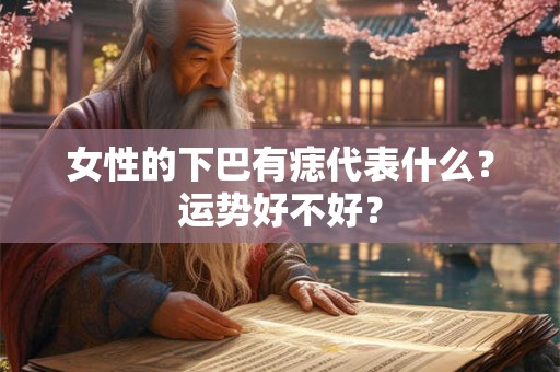 女性的下巴有痣代表什么？运势好不好？