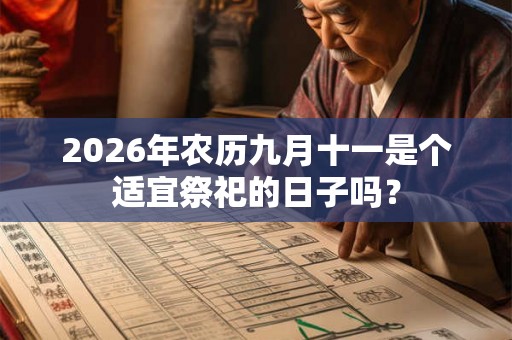 2026年农历九月十一是个适宜祭祀的日子吗？