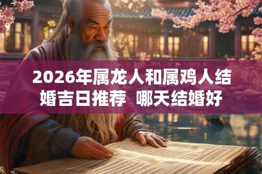 2026年属龙人和属鸡人结婚吉日推荐  哪天结婚好