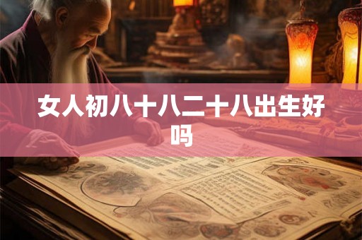 女人初八十八二十八出生好吗