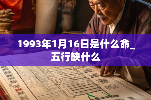 1993年1月16日是什么命_五行缺什么