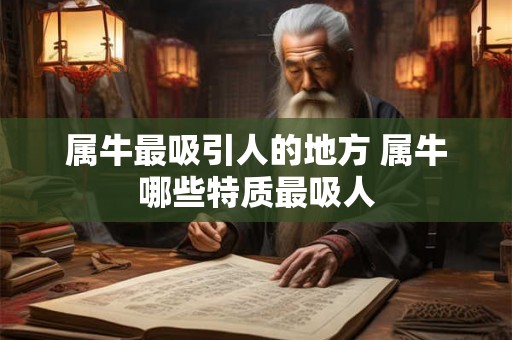 属牛最吸引人的地方 属牛哪些特质最吸人