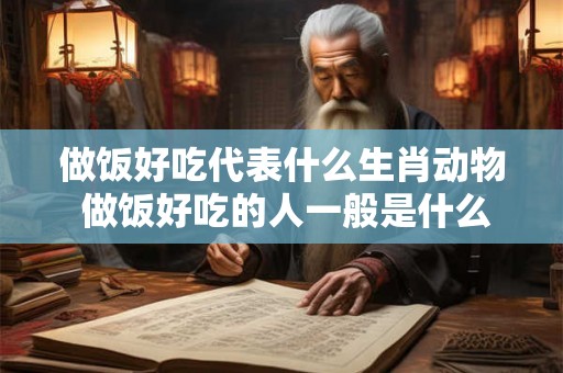 做饭好吃代表什么生肖动物 做饭好吃的人一般是什么样的人