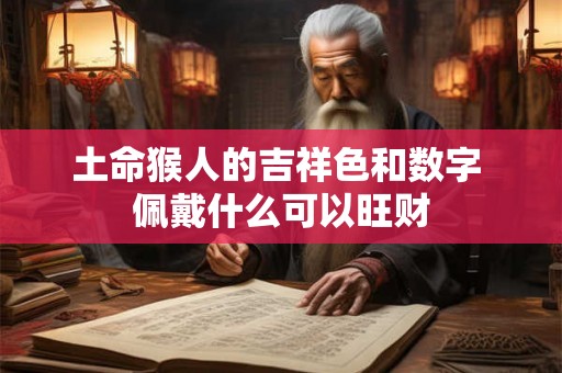 土命猴人的吉祥色和数字 佩戴什么可以旺财