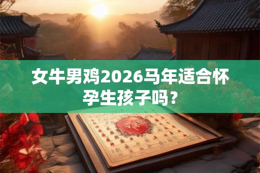 女牛男鸡2026马年适合怀孕生孩子吗？