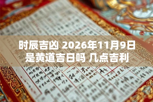 时辰吉凶 2026年11月9日是黄道吉日吗 几点吉利 时辰吉凶 2026年11月9日是黄道吉日吗 几点吉利