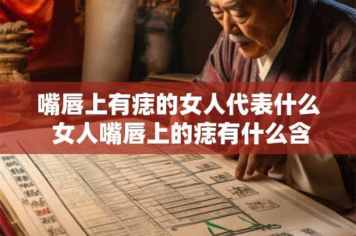 嘴唇上有痣的女人代表什么 女人嘴唇上的痣有什么含义