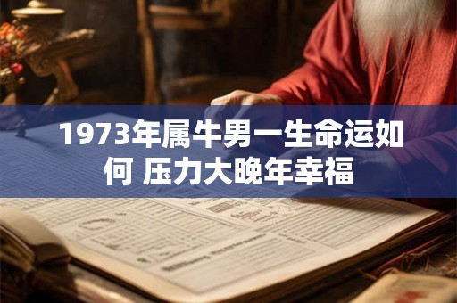 1973年属牛男一生命运如何 压力大晚年幸福