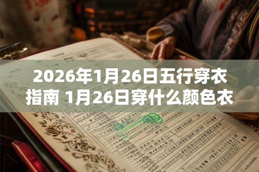 2026年1月26日五行穿衣指南 1月26日穿什么颜色衣服