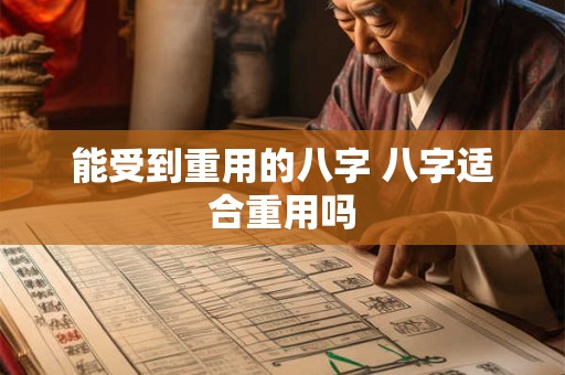 能受到重用的八字 八字适合重用吗