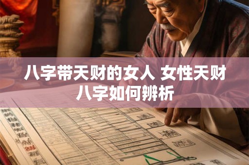 八字带天财的女人 女性天财八字如何辨析