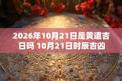 2026年10月21日是黄道吉日吗 10月21日时辰吉凶