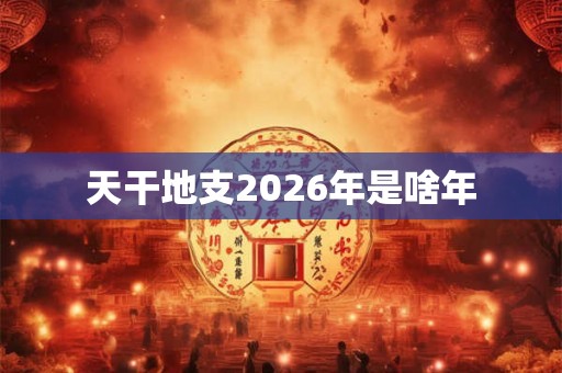 天干地支2026年是啥年