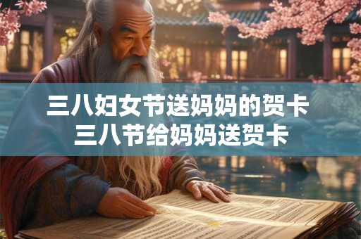三八妇女节送妈妈的贺卡 三八节给妈妈送贺卡