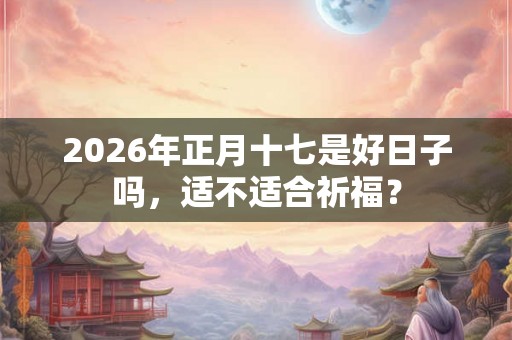 2026年正月十七是好日子吗，适不适合祈福？