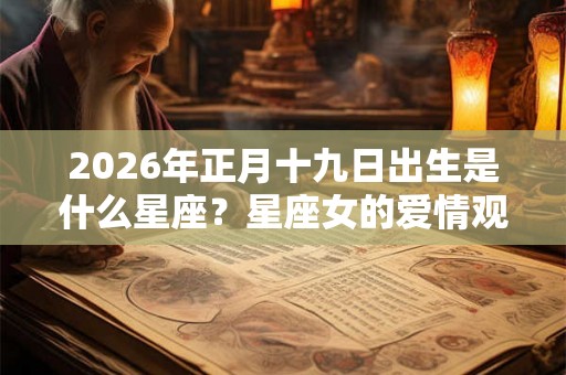 2026年正月十九日出生是什么星座?星座女的爱情观如何? 2026年正月十九日出生是什么星座?星座女的爱情观如何?