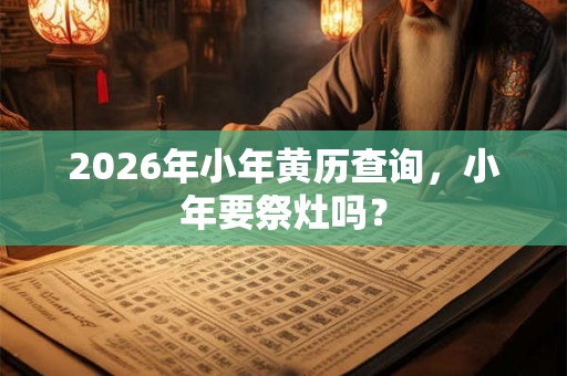 2026年小年黄历查询,小年要祭灶吗? 2026年小年黄历查询,小年要祭灶吗?