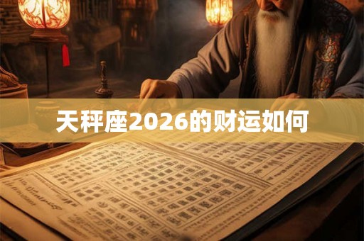 天秤座2026的财运如何