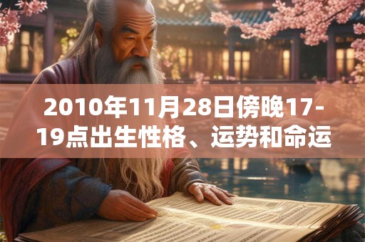 2010年11月28日傍晚17-19点出生性格、运势和命运