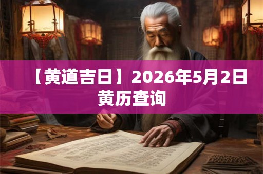 【黄道吉日】2026年5月2日黄历查询