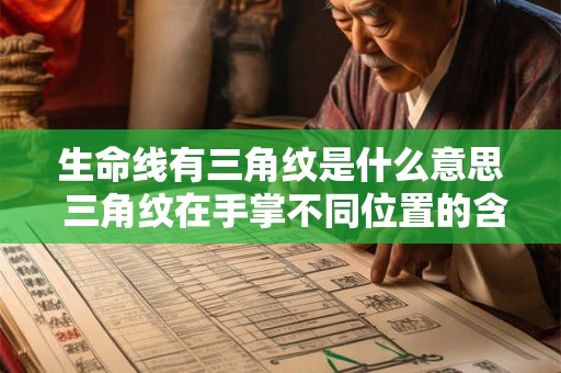 生命线有三角纹是什么意思 三角纹在手掌不同位置的含义