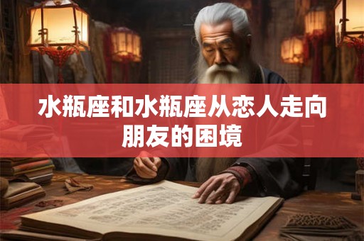 水瓶座和水瓶座从恋人走向朋友的困境
