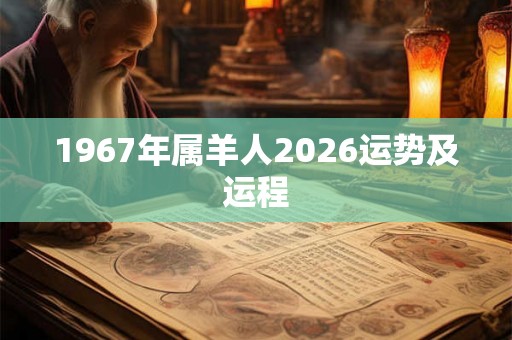 1967年属羊人2026运势及运程