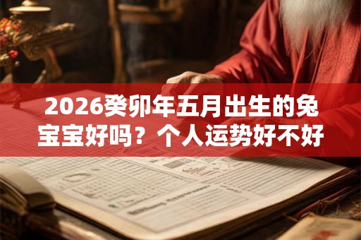 2026癸卯年五月出生的兔宝宝好吗？个人运势好不好