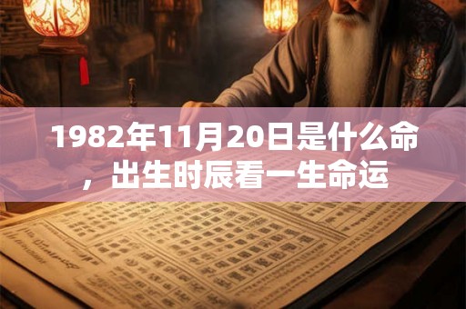 1982年11月20日是什么命，出生时辰看一生命运