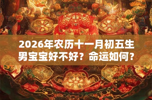 2026年农历十一月初五生男宝宝好不好？命运如何？