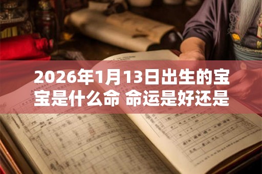 2026年1月13日出生的宝宝是什么命 命运是好还是坏