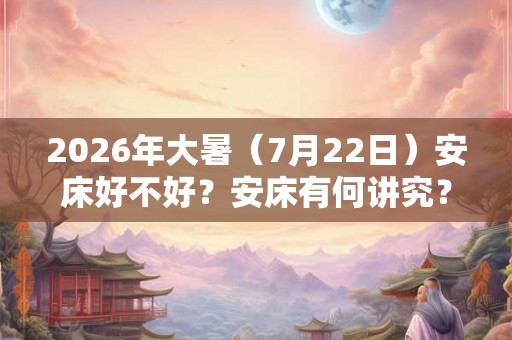 2026年大暑(7月22日)安床好不好?安床有何讲究? 2026年大暑(7月22日)安床好不好?安床有何讲究?