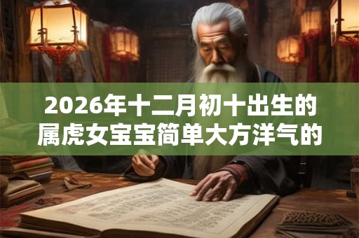 2026年十二月初十出生的属虎女宝宝简单大方洋气的名字