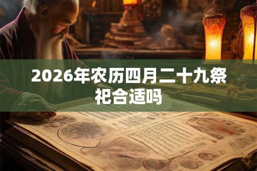 2026年农历四月二十九祭祀合适吗