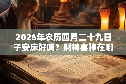 2026年农历四月二十九日子安床好吗？财神喜神在哪个位置？