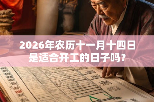 2026年农历十一月十四日是适合开工的日子吗？