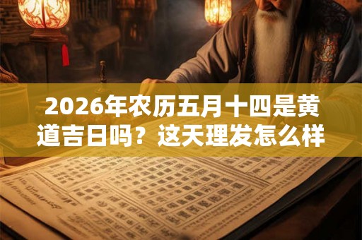 2026年农历五月十四是黄道吉日吗？这天理发怎么样？