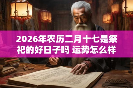 2026年农历二月十七是祭祀的好日子吗 运势怎么样