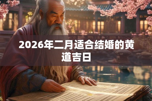 2026年二月适合结婚的黄道吉日 2026年二月适合结婚的黄道吉日